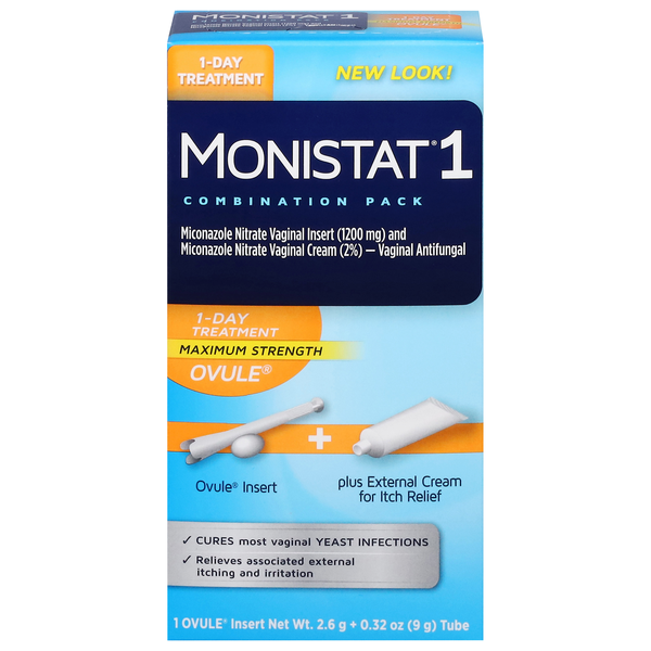 Monistat 1 Maximum Strength Vaginal Antifungal 1-Day Treatment