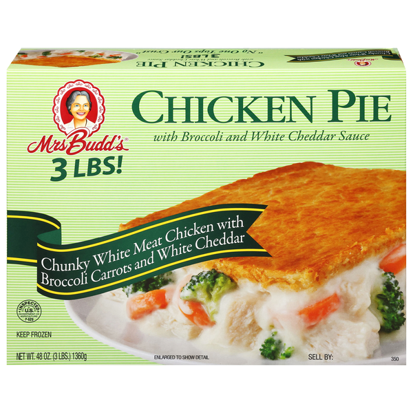 Mrs. Budd's Chicken Pie with Broccoli & White Cheddar Sauce Frozen