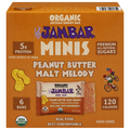 Jambar Organic Peanut Butter Malt Melody Minis Energy Bar - 6 ct