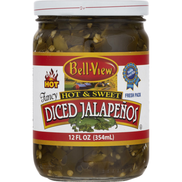 Bell-View Fancy Diced Hot & Sweet Jalapeno Peppers
