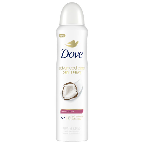 Dove Advanced Care Caring Coconut Antiperspirant Deodorant Dry Spray