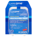 CareOne Maximum Strength Cold Flu & Sore Throat Caplets