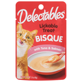 Delectables Tuna & Salmon Lickable Cat Treat Bisque