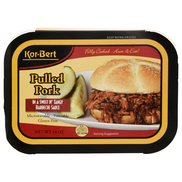 Kor-Bert Pulled Pork in Sweet N' Tangy Barbecue Sauce