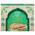 Deep Indian Kitchen Naan Bread Garlic - 3 ct
