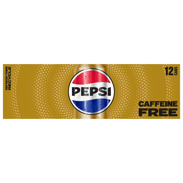 Pepsi Cola Soda Caffeine Free - 12 pk