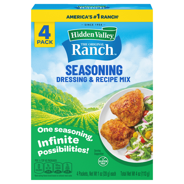 Hidden Valley Original Ranch Seasoning Dressing & Recipe Mix Packets - 4ct