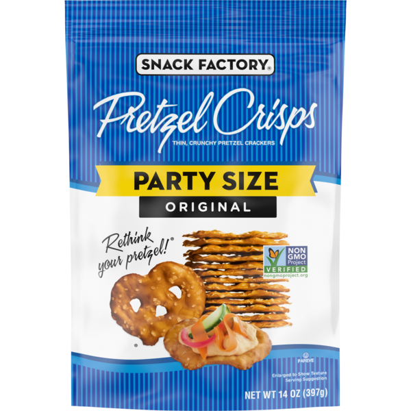 Snack Factory Original Pretzel Crisps Party Size