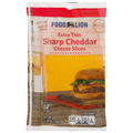 Food Lion Natural Extra Thin Sharp Cheddar Cheese Slices - 18 ct
