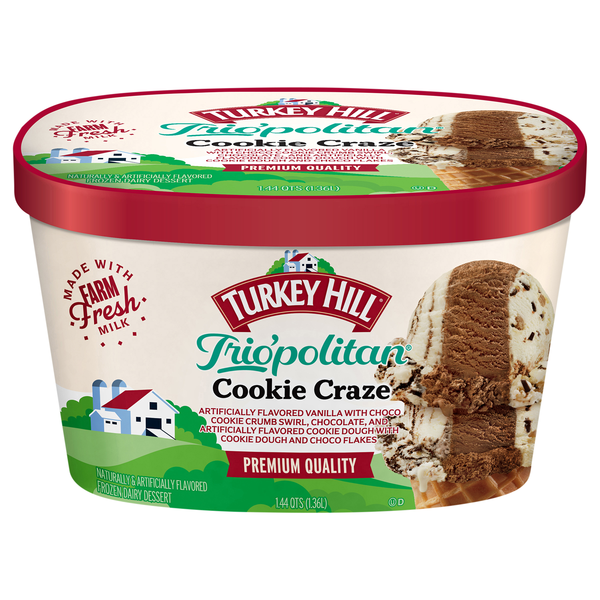 Save on Turkey Hill Trio'politan Cookie Craze Ice Cream Order