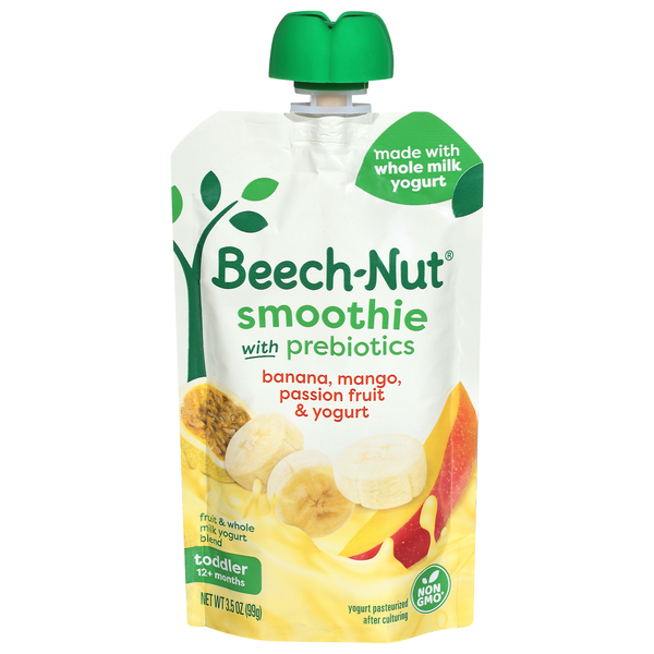 Beech-Nut Smoothie Toddler Banana Mango Passion Fruit & Yogurt