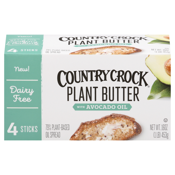 Country Crock Dairy Free Plant Butter Spread Sticks w/Avocado Oil - 4 ct