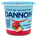 Dannon Low Fat Strawberry Fruit on the Bottom Yogurt Cup