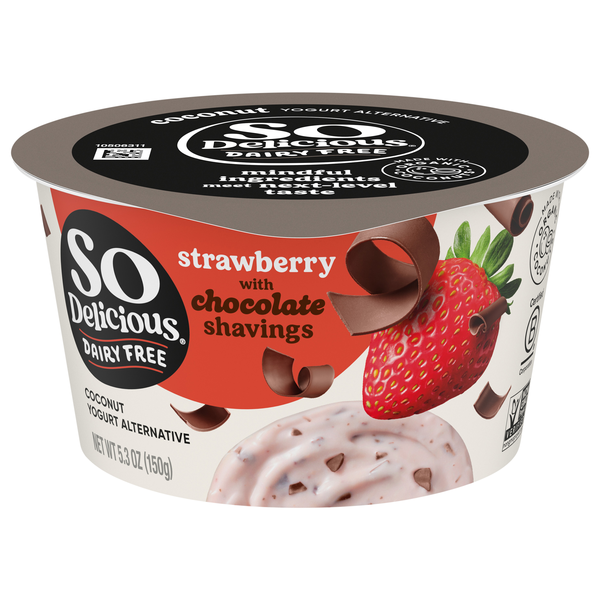 So Delicious Dairy Free Strawberry w/Chocolate Coconut Yogurt Alternative