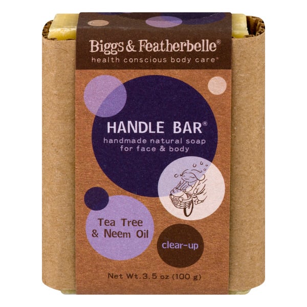 Biggs & Featherbelle Handle Bar Tea Tree & Neem Oil Clear-Up Soap
