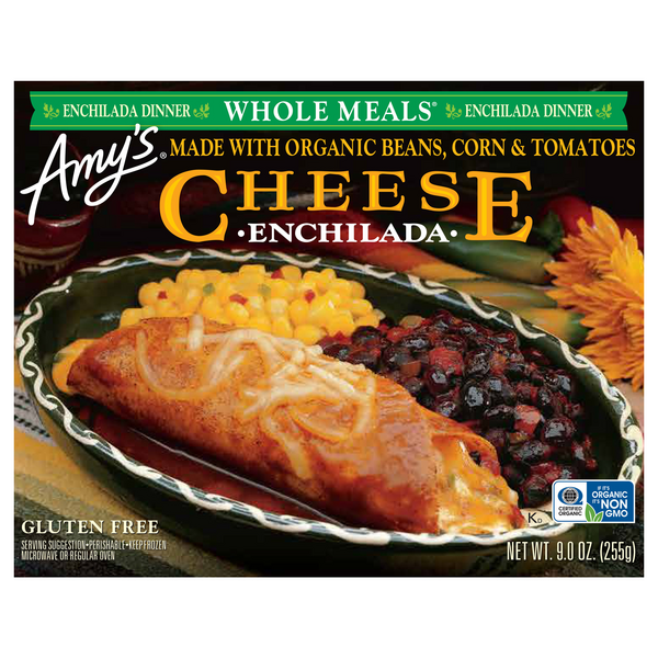 Amy's Organic Gluten Free Cheese Enchilada Whole Frozen Meal