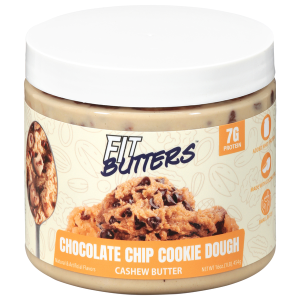 Fit Butters Chocolate Chip Cookie Dough Cashew Butter