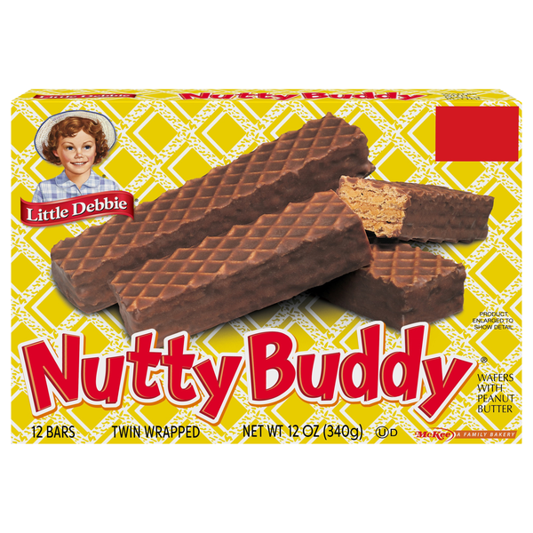 Little Debbie Peanut Butter Nutty Buddy Wafer Bars - 12 ct