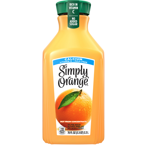Simply Calcium Pulp Free Orange Juice