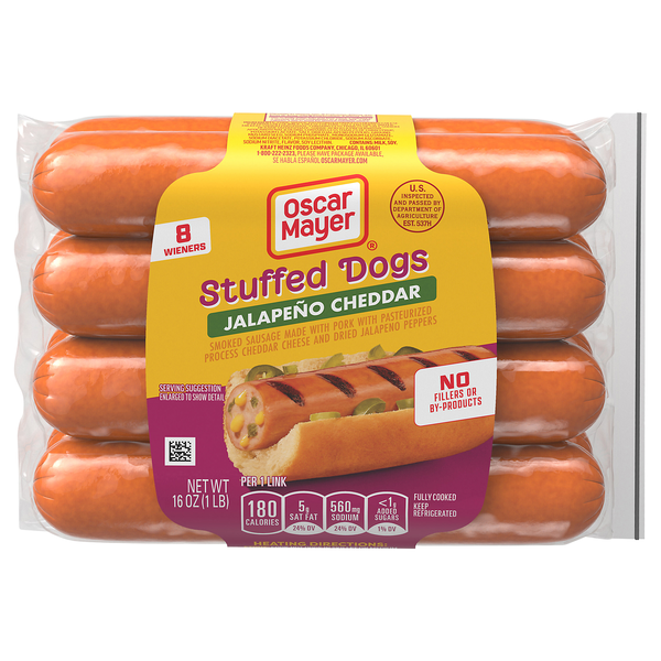 Oscar Mayer Stuffed Dogs Jalapeno Cheddar Hot Dogs