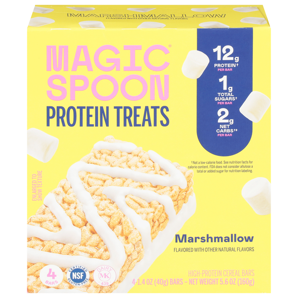 Magic Spoon Marshmallow High Protein Treats Cereal Bars - 4 ct