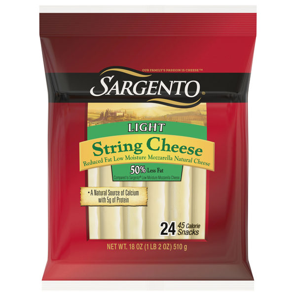 Save on Sargento Mozzarella String Cheese Snacks Light 24 ct Order