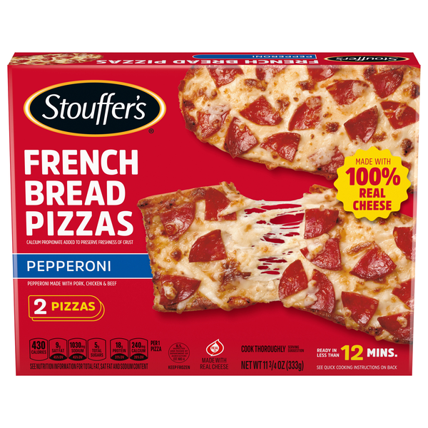 Stouffer's French Bread Pepperoni Pizza Frozen - 2 ct