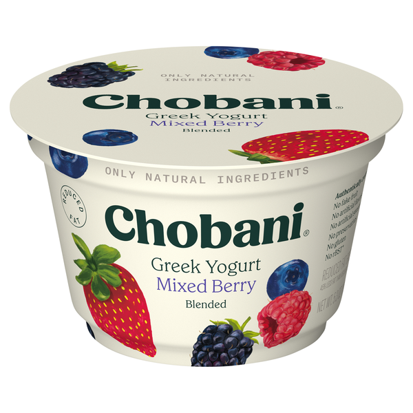 Chobani Reduced Fat Mixed Berry Blended Greek Yogurt Cup