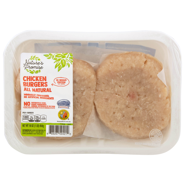 Nature's Promise Chicken Burgers - 4 pk