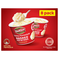 Idahoan Buttery Homestyle Mashed Potatoes Cups Microwave - 8 ct