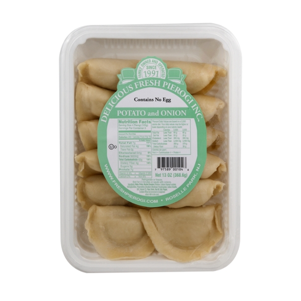 Delicious Fresh Potato & Onion Pierogi - 12 ct