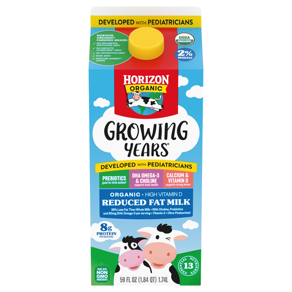 Horizon Organic Growing Years Reduced Fat Milk