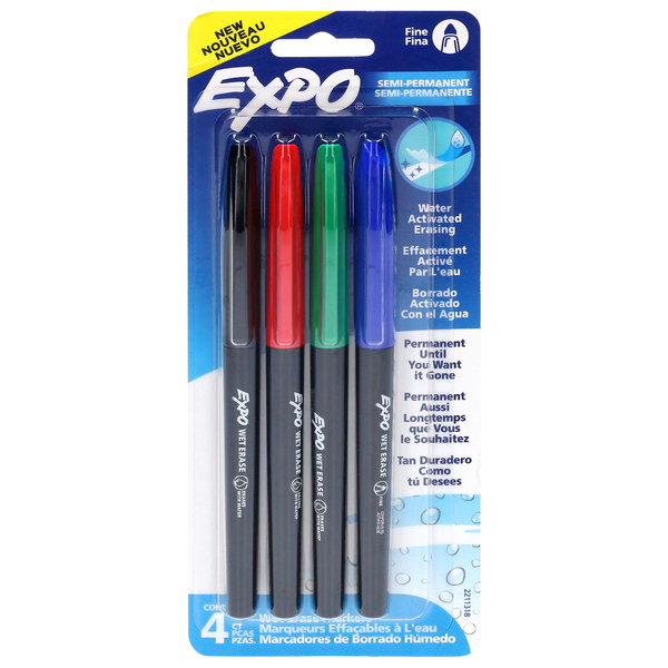 EXPO Wet Erase Markers Fine Tip