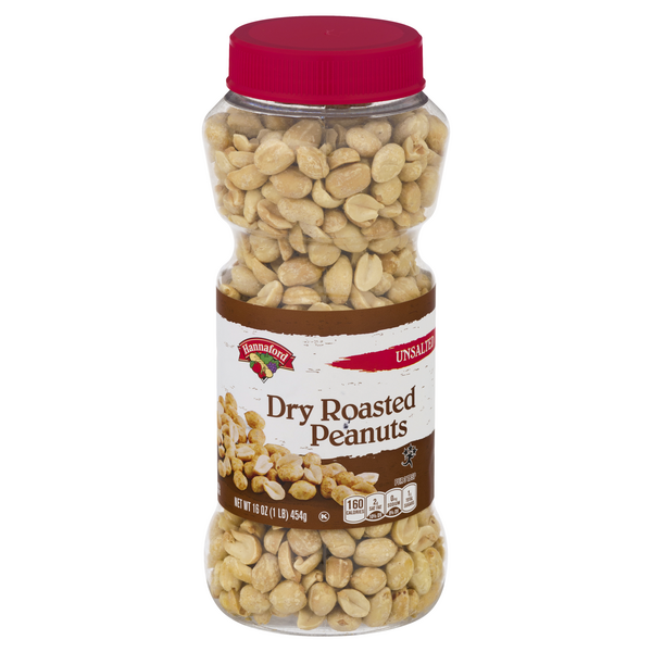 Hannaford Peanuts Dry Roasted Unsalted