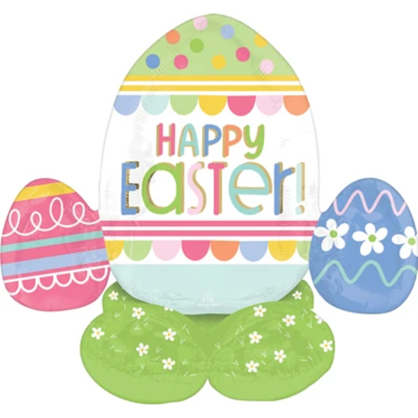 AirLoonz Junior Trio Egg Hunt Decorative Air-Filled Balloon