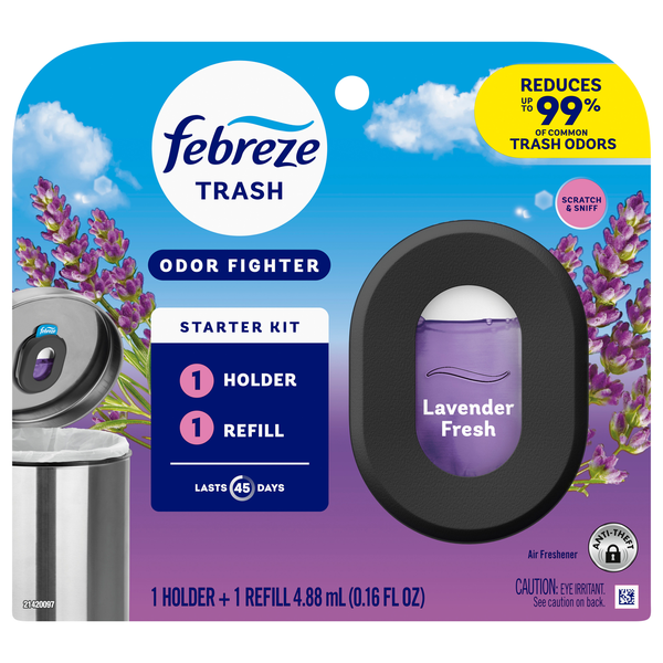 Febreze Trash Odor Fighter Lavender Fresh Scent Starter Kit