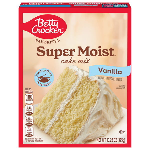 Betty Crocker Favorites Super Moist Vanilla Cake Mix