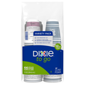Dixie To Go Variety Pack Insulated Paper Cups & Lids 12 oz
