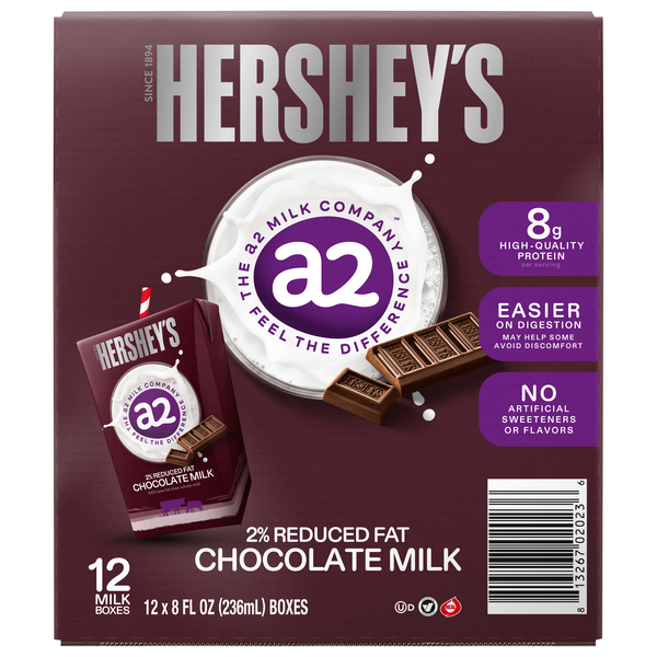 Hershey's 2% Reduced Fat Chocolate Milk - 12 pk