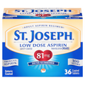 St. Joseph Low Dose Aspirin Regimen 81 mg Pain Relief Coated Tablets