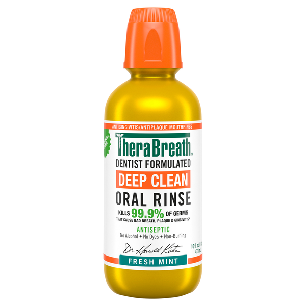 TheraBreath Antiseptic Deep Clean Fresh Mint Oral Rinse