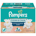 Pampers Clean & Calm Cotton Blossom Scent Wipes Pop Top 56 ct ea - 6 pk