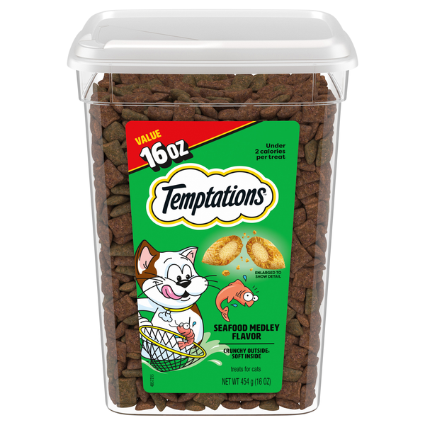 Temptations Seafood Medley Flavor Crunchy & Soft Cat Treats