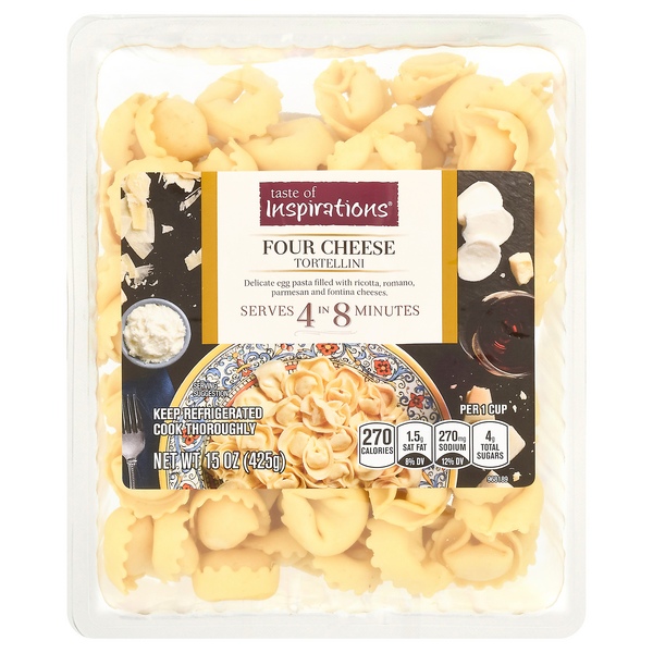 Taste of Inspirations Four Cheese Tortellini Pasta Fresh