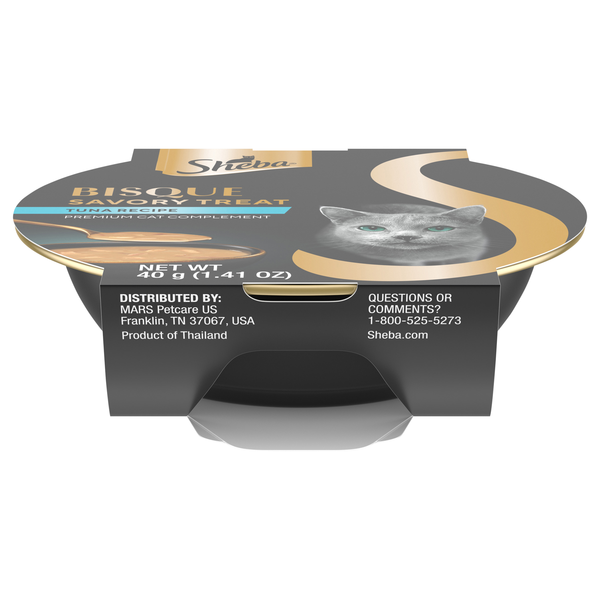 SHEBA Bisque Savory Treat Premium Tuna Recipe Cat Food Complement