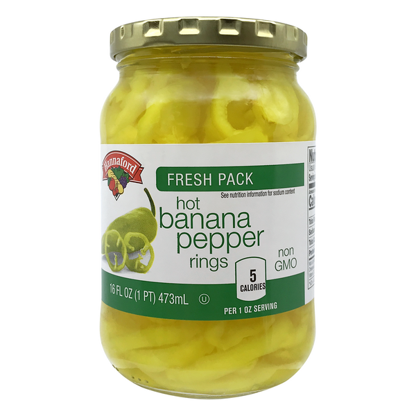 Hannaford Fresh Pack Hot Banana Pepper Rings