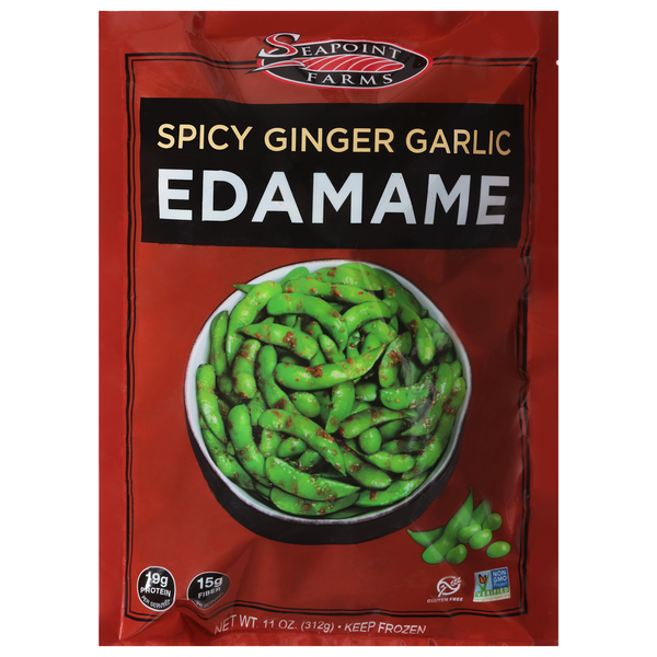 Seapoint Farms Spicy Ginger Garlic Edamame Frozen