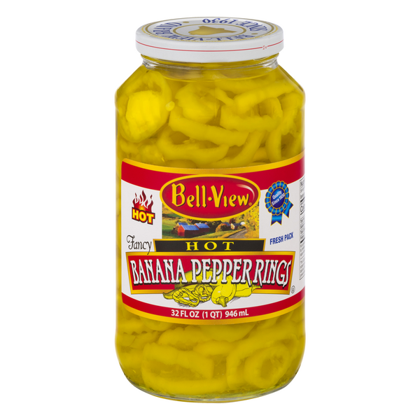Save on BellView Banana Pepper Rings Hot Order Online Delivery MARTIN'S