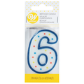 Wilton Numeral Birthday Candle #6