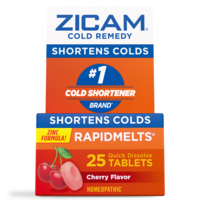 ZICAM Cold Remedy Homeopathic Rapidmelts Cherry Flavor Tablets